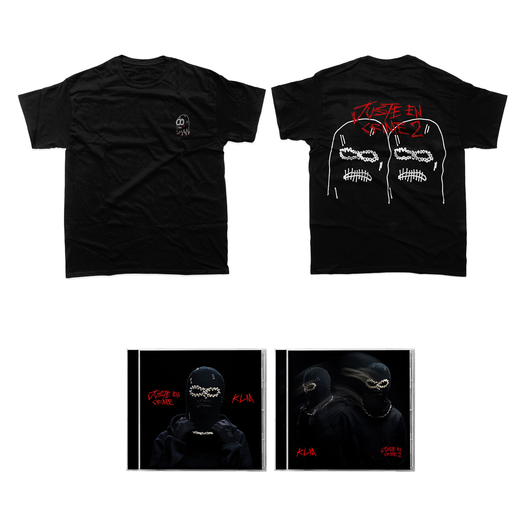 PACK CD « Juste en Crime » + « Juste en Crime 2 » + T-shirt