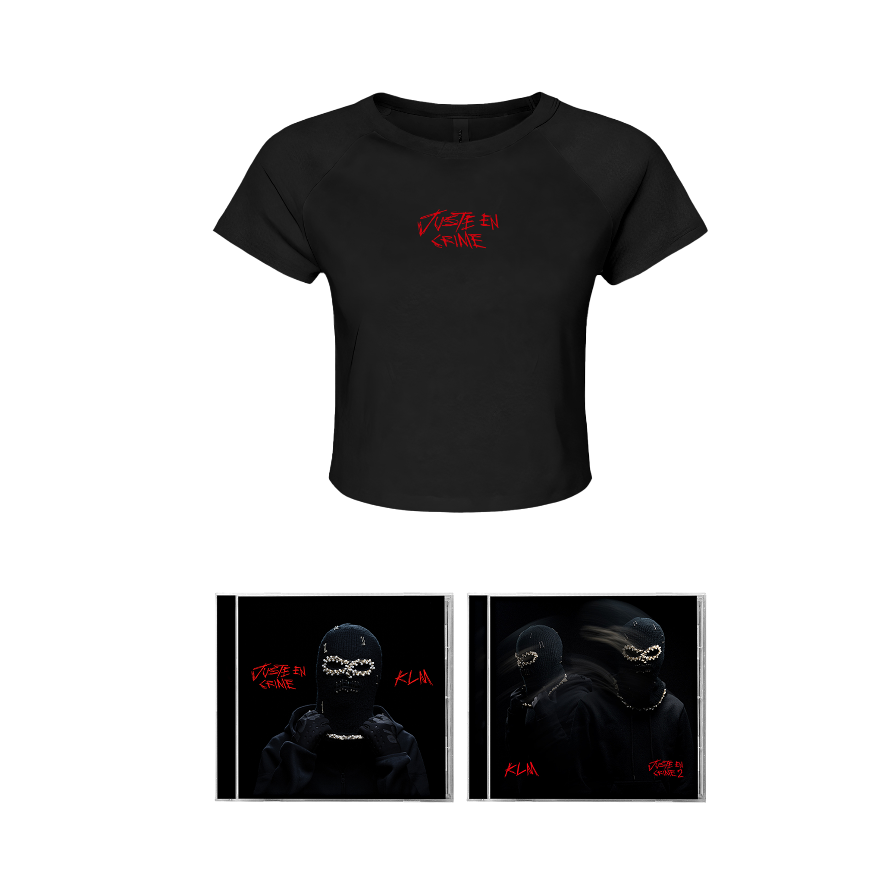 PACK CD « Juste en Crime » + « Juste en Crime 2 » + Crop Top